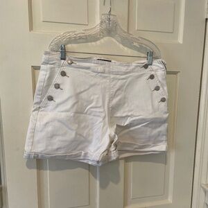 Banana Republic Off White Denim Shorts